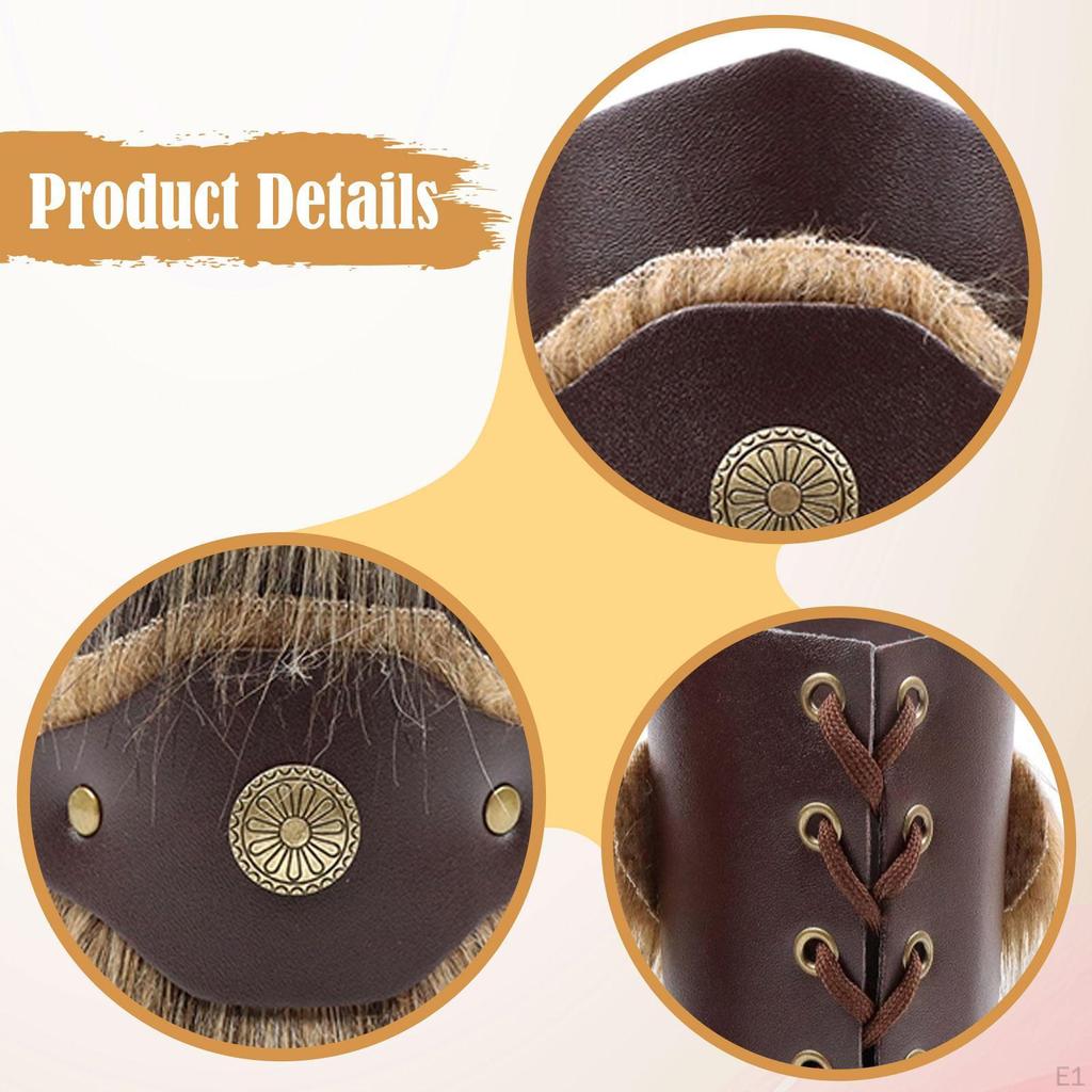 Bracelet Men&#39;s Medieval Cuff PU Leather Easy Adjustment Decorative Function