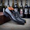 Men's shoes woven leather shoes men's leather shoes business men's casual shoes lightweight British casual