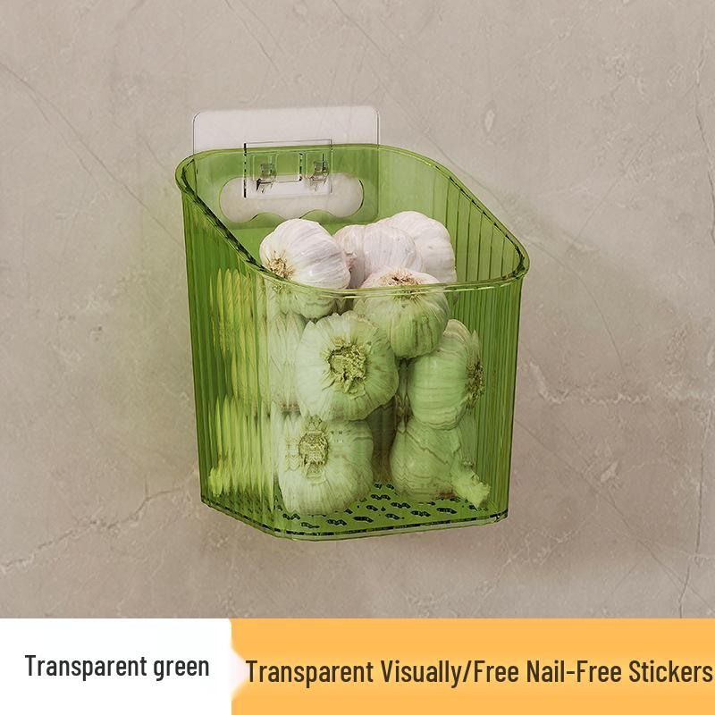 Multi-Functional Wall-Mounted Storage Basket for Kitchen and Bathroom