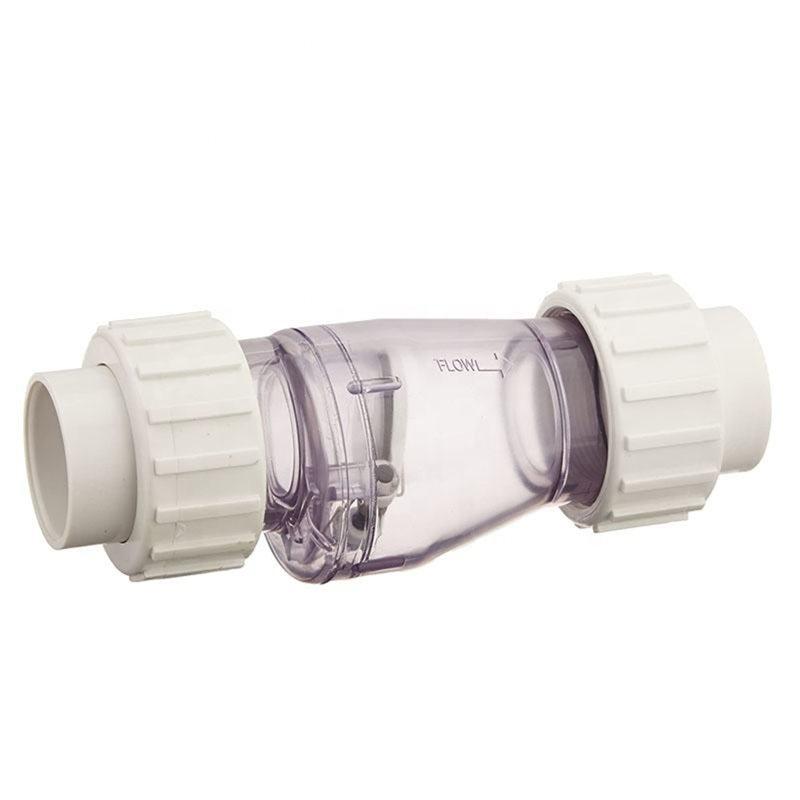PVC One-Way Check Valve,1-1/2 Inch 2-Port, 30-0041 50 Psi For Swimming Pool Systems