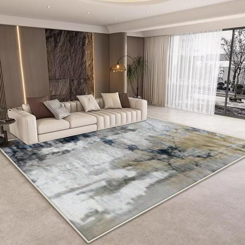 Abstrakter Teppich mit Druck Wohnzimmer Große Flächenteppiche Teppich Modernes Zuhause Wohnzimmer Dekoration Schlafzimmer Waschbarer Boden Lounge Teppich