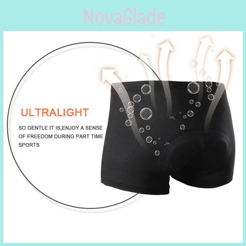 Ropa interior de ciclismo para hombre con acolchado 3D de gel de primera calidad y tejido de malla de alta elasticidad