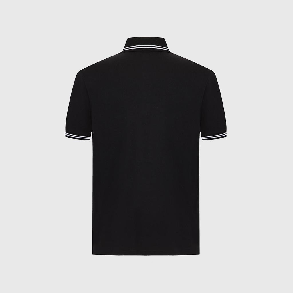 [Skin Friendly, Comfortable, Fashionable, Color Blocking] Spring and Summer Clean, Simple, Versatile Men's Short Sleeved Polo Shirt for Commuting