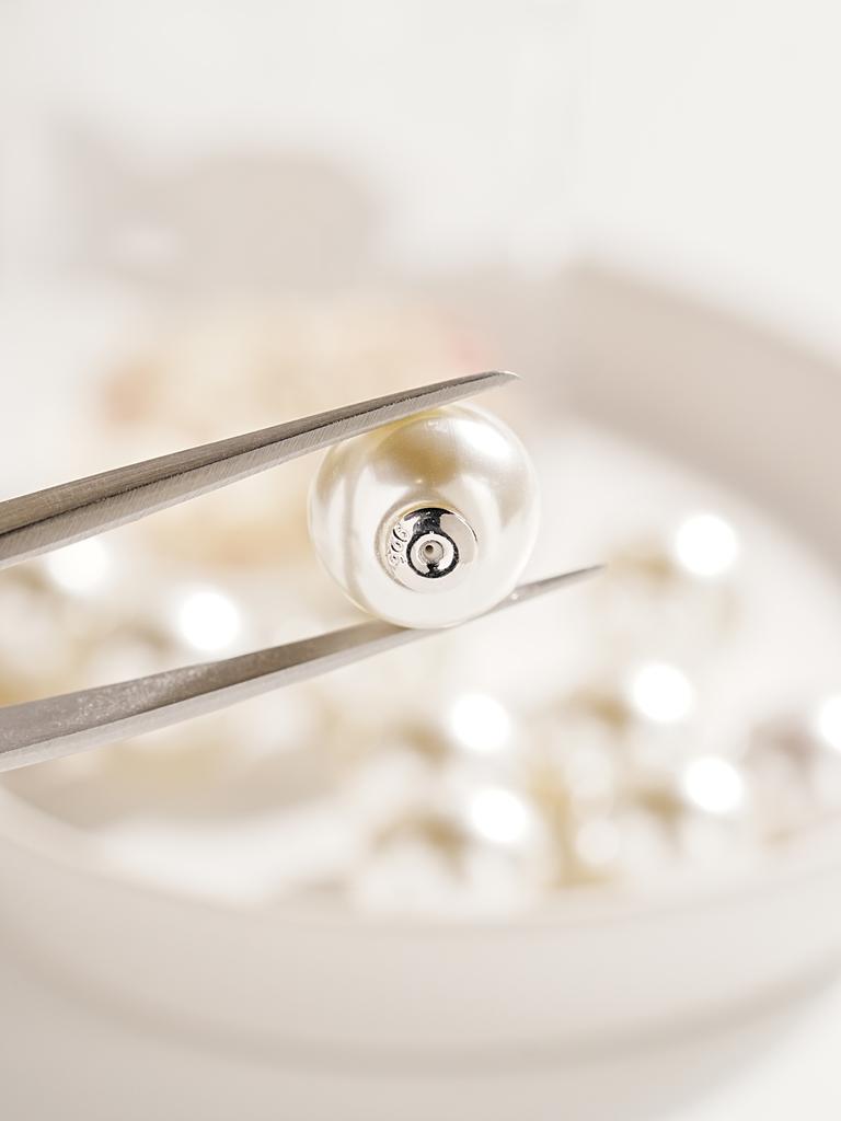 Minimalpiercing 925 Silver Pearl Clutch Earring Backs