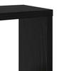 Wall Shelves with Shelf 2 pcs Black Oak Effect Wood Based Material
