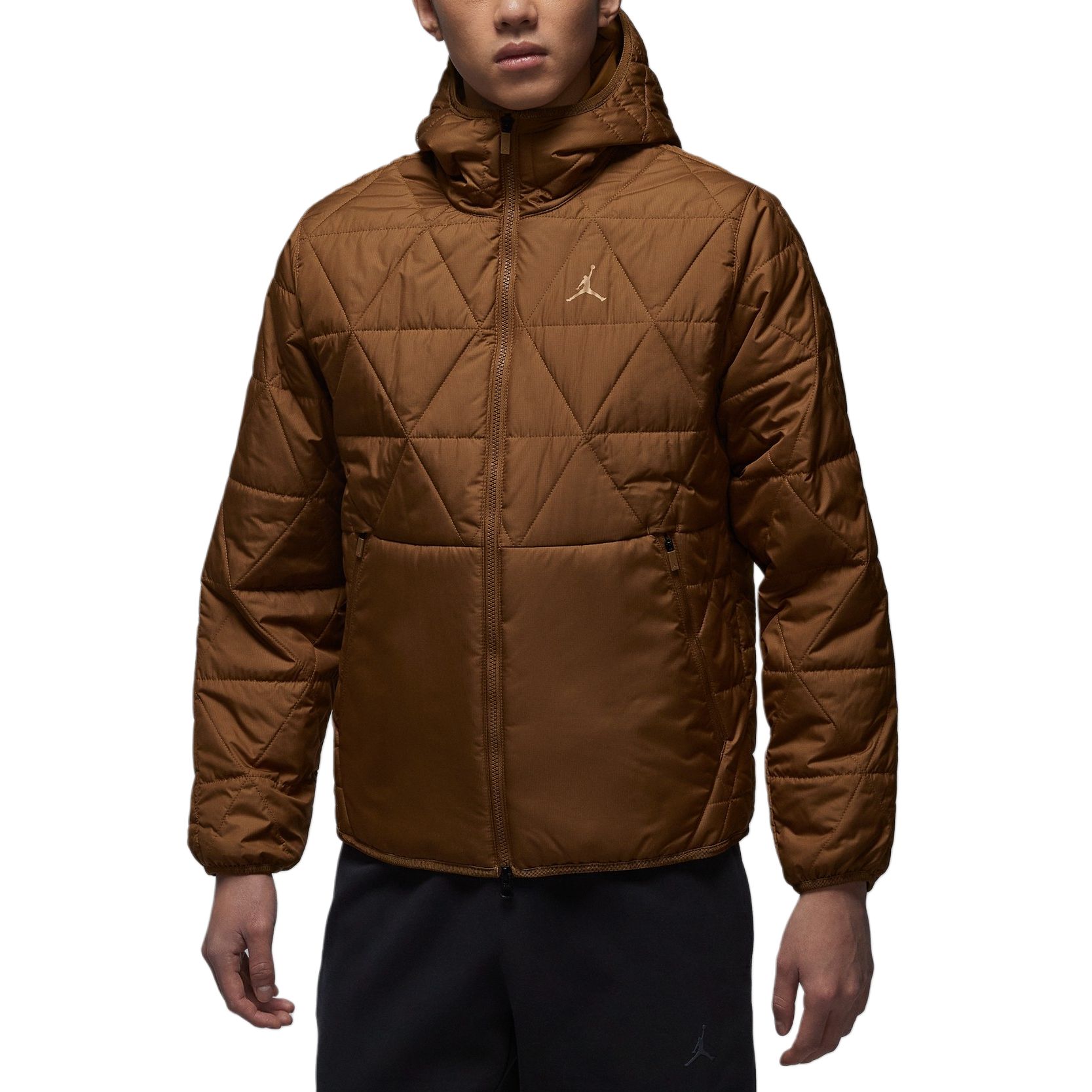 

Jordan Sport Therma-Fit Водонепроникний Теплий Багатошаровий Худі Однотонний Довгий Рукав Куртка Чоловічі куртки FZ3163-281 2XL