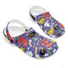 Women Men EVA Garden Clogs Printed Lightweight Breathable Slip On Shoes Beach Pool Bathroom Home Casual Outdoor Wear