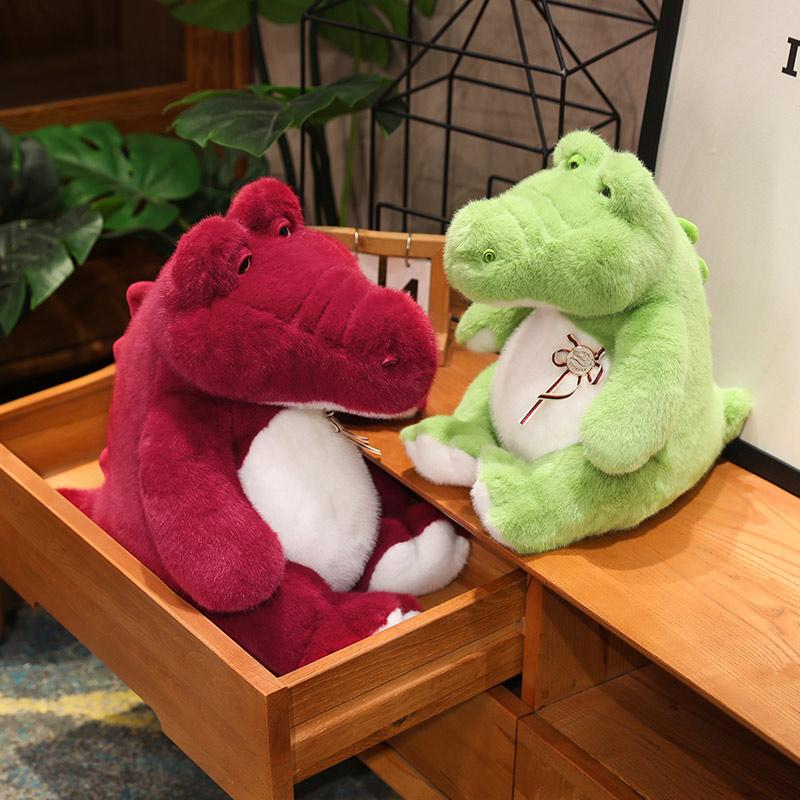 30cm Crocodile Plush Toy Stuffed Animals Green Crocodile Throw Pillow Hug Cushion for Kids Boy Birthday