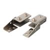 2Pcs Glass Door Hinge Accessories Silver/Black Color