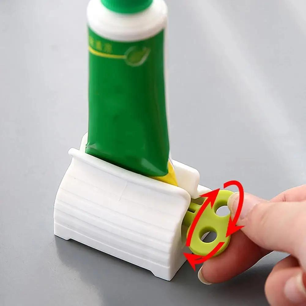 Toothpaste Squeezer Tooth Paste Holder Oral Care Bathroom Tools Tube Cosmetics Facial Cleanser Rolling Squeezing Dispenser