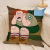 Cartoon BBrickleberrys Cushion Cover Soft Plush Fabric DoubleSided Printed Sofa Cushion Cover for All Seasons Home Decor Gift
