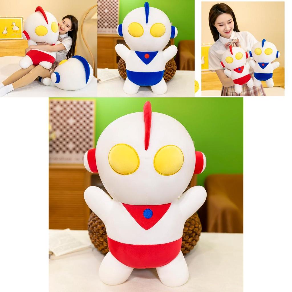 Q-version Ultraman Pillow Plush Toy In Four Sizes Soft Short Plush For Office And Home