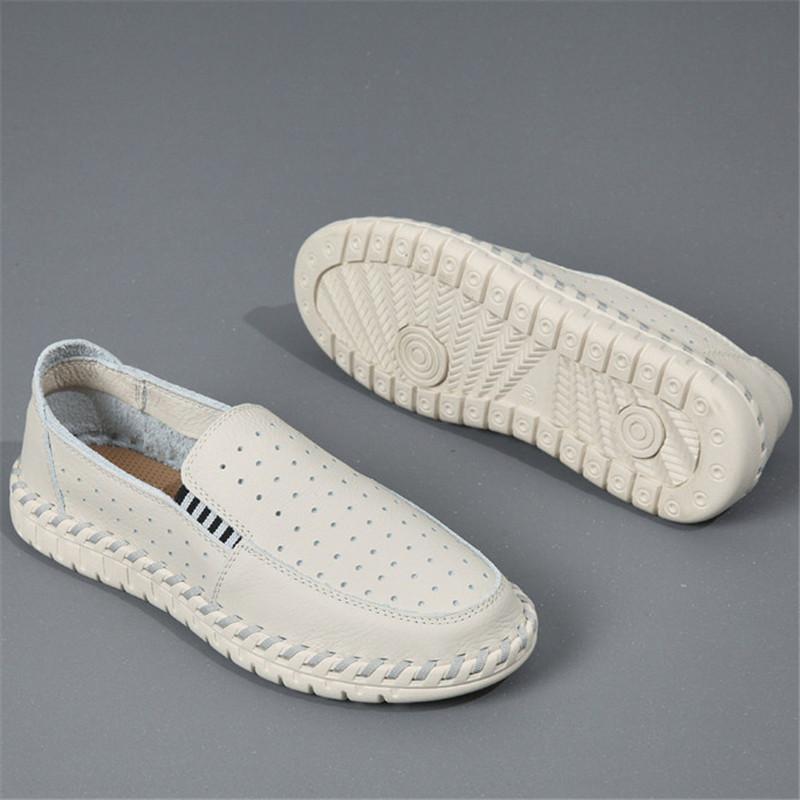 New Comfort Breathable Loafers New Men's Genuine Leather Espadrilles Shoes Male Walking Sneakers Footwears Zapatos Hombre