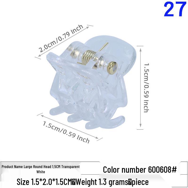 

Xiaohongshu Ручная работа Прозрачный кремовый клей Заколка-краб для волос с буквенной этикеткой Треугольная плюшевая