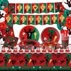 CR7 World Cup Star Fan Party Set: Plates, Cups, Napkins, Tablecloth, Banner & Decorations.