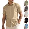 Hemden für Herren Kurzarm Bluse Knopfleiste Kleid Untuckit Hemden Strand Sommer Hochzeit Hawaiianisches Outfit