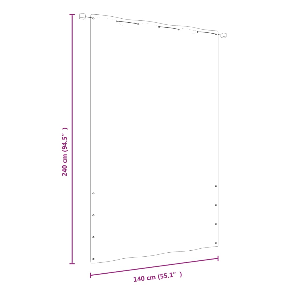 Balcony Privacy Screen Red 140 X 240 Cm Oxford Fabric