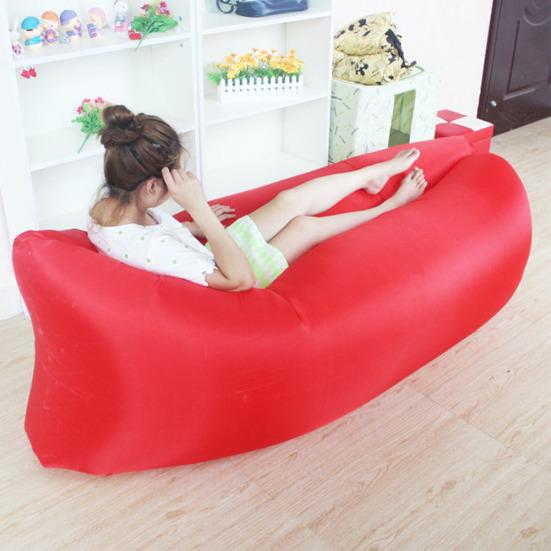 Inflatable Lounger Chair Air Sofa Bed Outdoor Lazy Fast Inflation Folding Couch