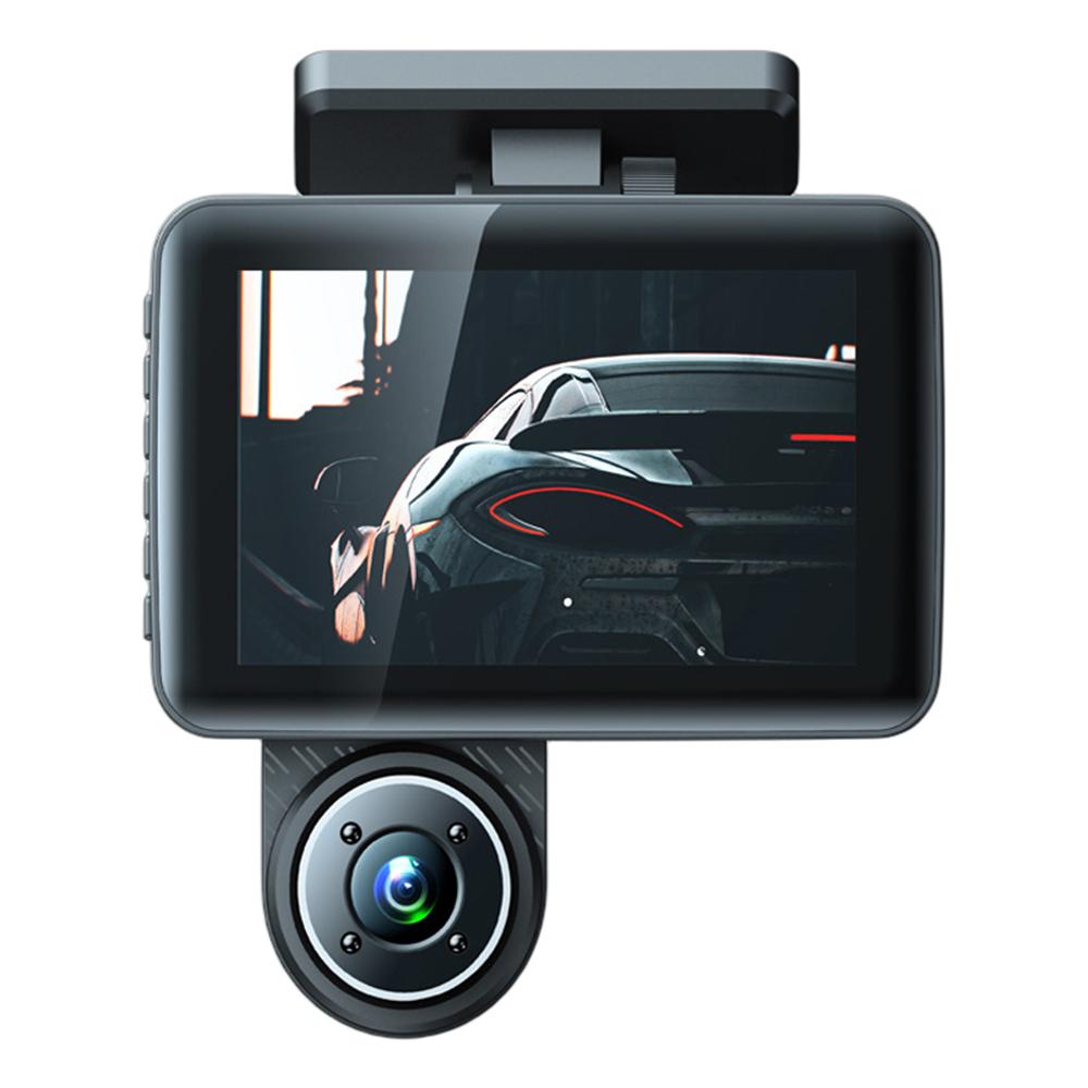 3-Kanal-Dashcam fürs Auto, Videorecorder, Full HD 1080P, Infrarot-Nachtsicht, DVR, Parkmonitor, G-Sensor, Auto-Blackbox, Dashcam
