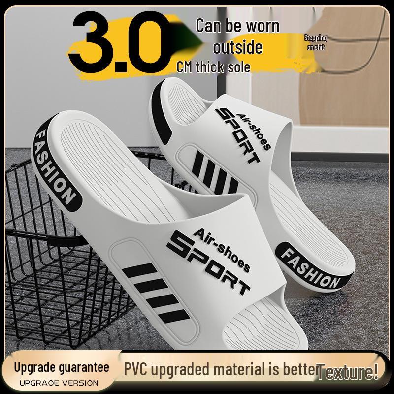 2025 Men's Plus Size Non-Slip Thick Sole Sandals - Summer Outdoor Sports Slippers