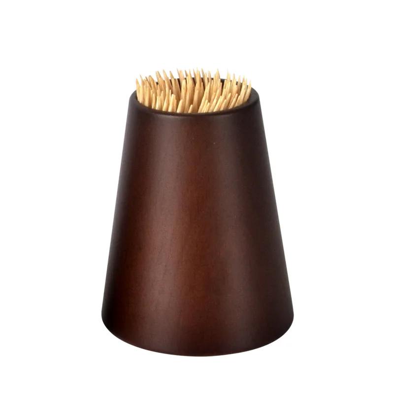 Wooden Toothpick Barrel Creative Portable Toothpick Box Home Restaurant Restaurant Toothpick Barrel Cotton Swab Box