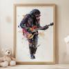 Guitar Master Poster Guitar Master Poster, 30X40 Cm, Dark Brown Wooden Frame, 230 Gsm Matte Paper