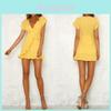 Premium Women Short Sleeve Wrap Boho Floral Mini Dress For Effortless Summer Style