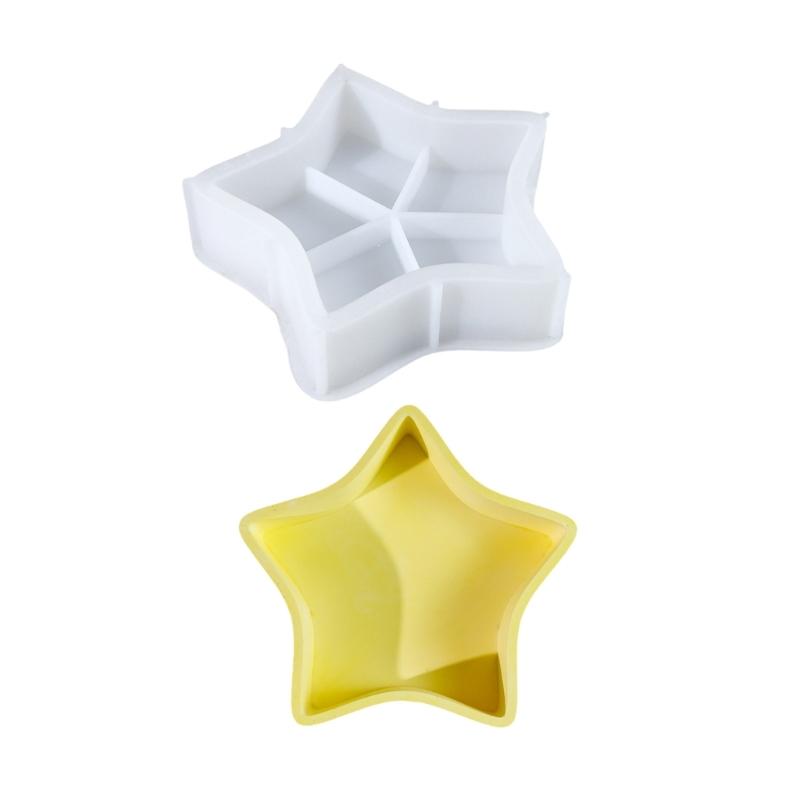 Strawberry and Star Jewelry Boxes Mould Cute Strawberry Star Shaped Silicone Mold for Handcrafted Storage Solutions
