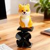 Dog Statue Motorcycle Light Up Decoration Wind Powered Animal Figurine for Motorcycle Handlebar Outdoor Cycling Night Riding