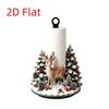 Freestanding Christmas Paper Towel Holder Acrylic Wood Base Kitchen Roll Dispenser  Living Room