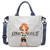 One Piece Canvas Bags Luffy Cartoon Anime Figures Print Shoulder Bag Outdoor Large Capacity Trendy Crossbody Handbag Gifts Poseable Articulated Scale
