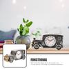 1Pcs Classic Car Alarm Clock Premium Desktop Bedside Clock Vintage Design Silent Table Decoration for Home Office