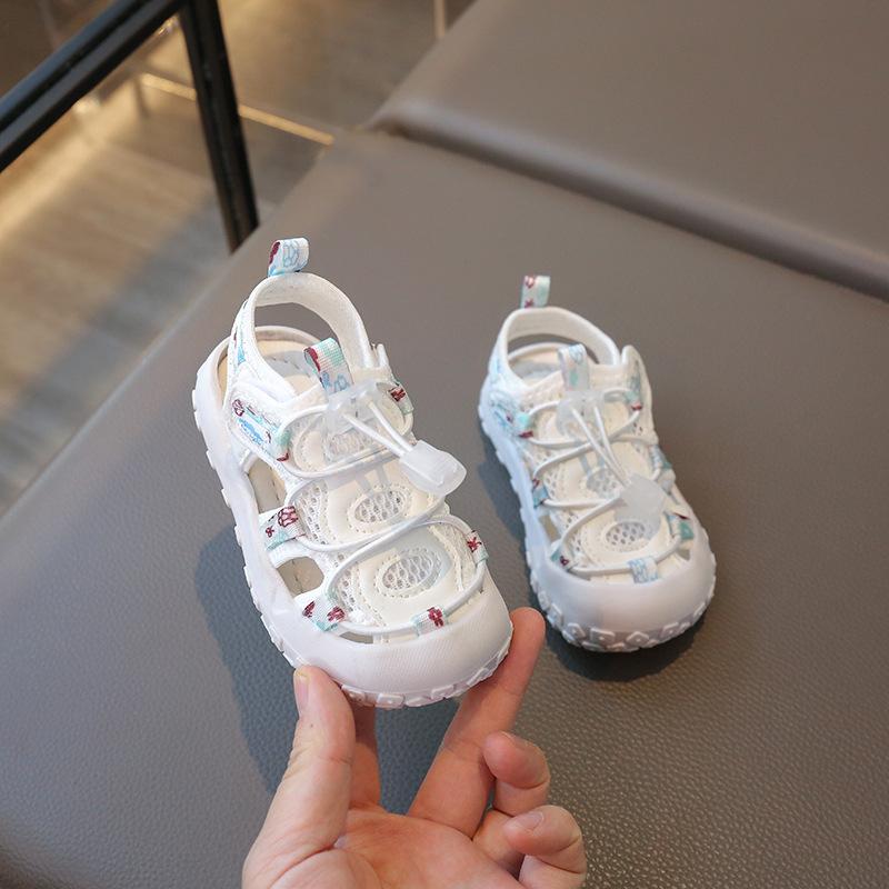 Kids Breathable Mesh Closed Toe Outdoor Sport Sandals 21