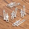 10pcs Musical Note Pendant Piano Guitar Microphone Speaker Suona Music Equipment Alloy Jewelry Accessories