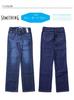 Jeans Summer Straight Denim Pants Made in Japan 03 Dark Blue 30 [Something] [Cool] Women's