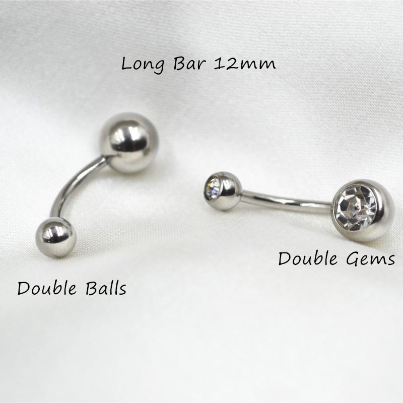 Brincos de Umbigo de Zircônia de 12mm para Dança