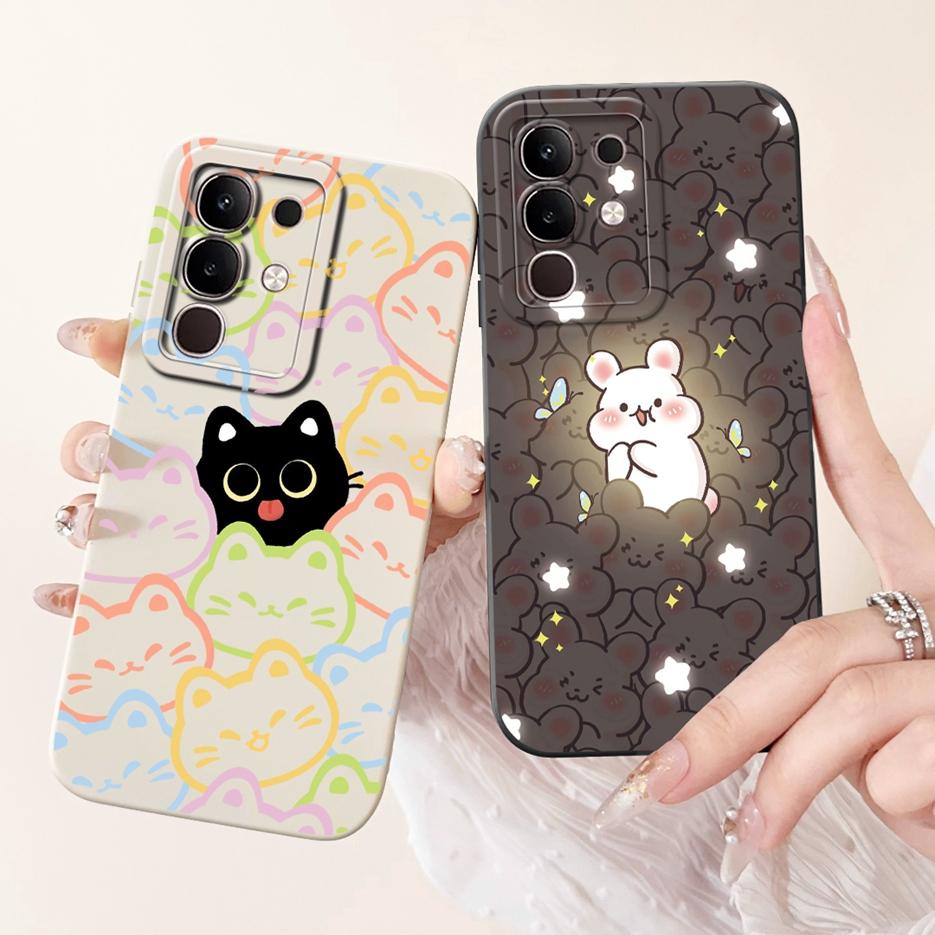 For Vivo Y29 4G 5G Case Fashion Rabbit Cartoon Cover Shockproof Phone Case For Vivo Y29s Y 29 S VivoY29 5G V2420 Soft TPU Fundas