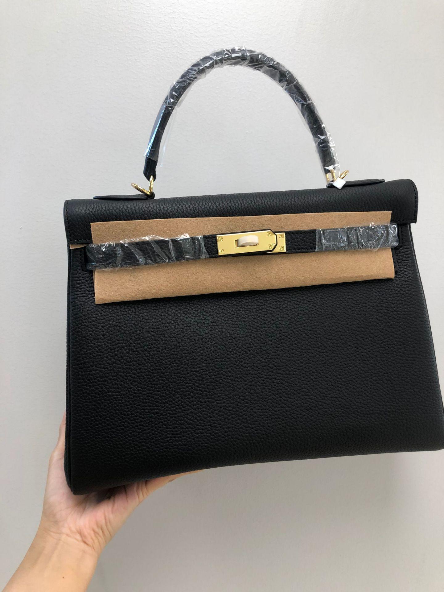 

Высококачественная сумка с узором личи из телячьей кожи Togo 25+28+ручная одноплечевая сумка с замком на плечо из кожи для женщин 25x10x18cm