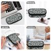 Pencil Case Practical 300D Polyester Easy Open Zipper with Main Pocket Mesh Layer and Removable Pen Divider for Daily School Use