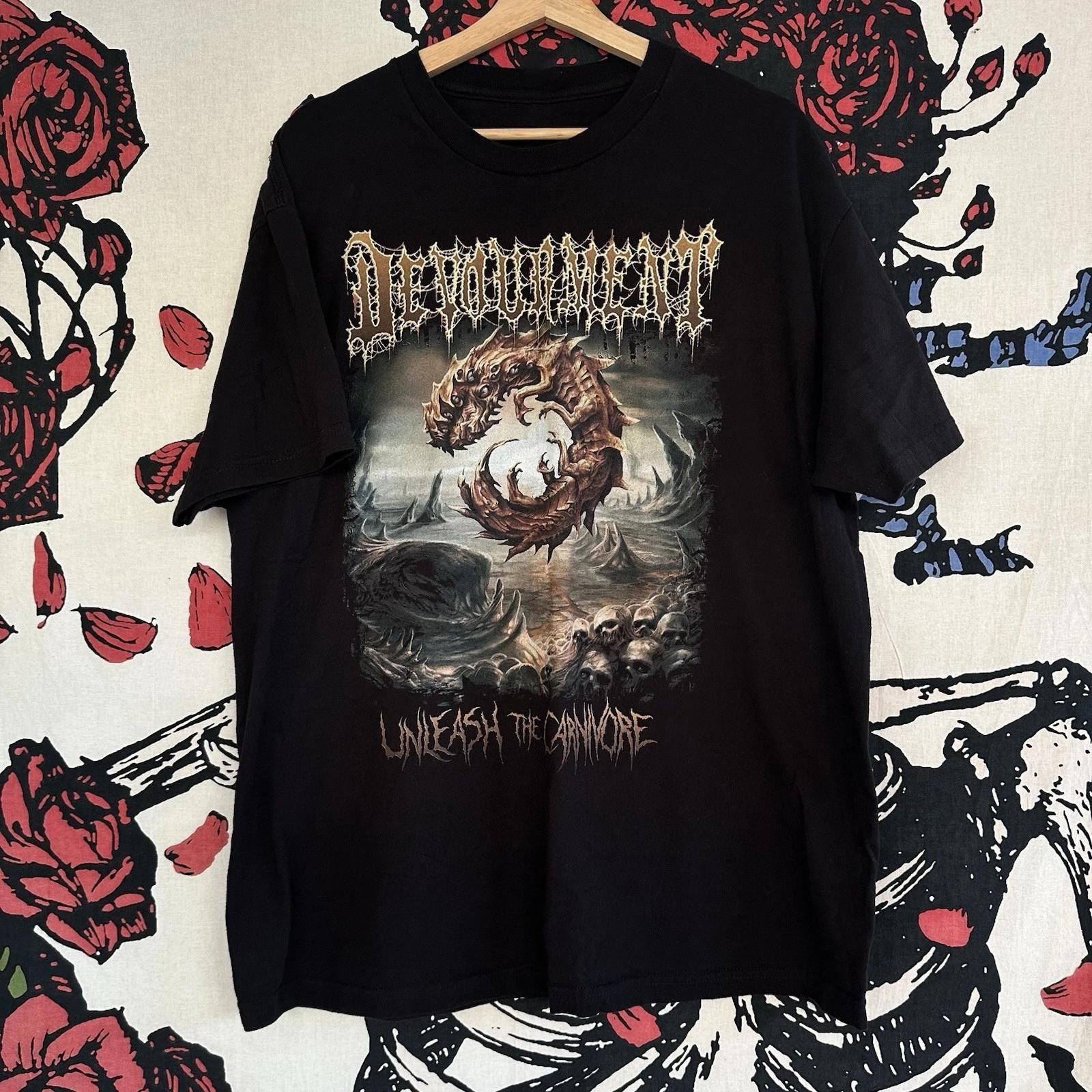 Футболка Devourment Band Gore Horror 100% Хлопок Мужская Футболка Топ Все Размеры от S до 5XL 2F1770 2XL