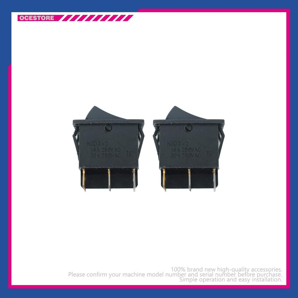 OCESTORE 2Pcs for Boat Rocker Switch AC 16A/250V 20A/125V Double Light 6 Pin SPST ON/Off 2 Way Boat Rocker Switch
