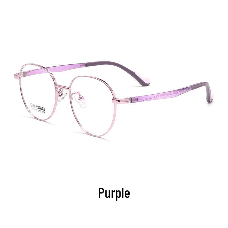 

Сверхлегкие металлические очки Danyang 7513S для девочек - Ретро многоугольная оправа для близорукости