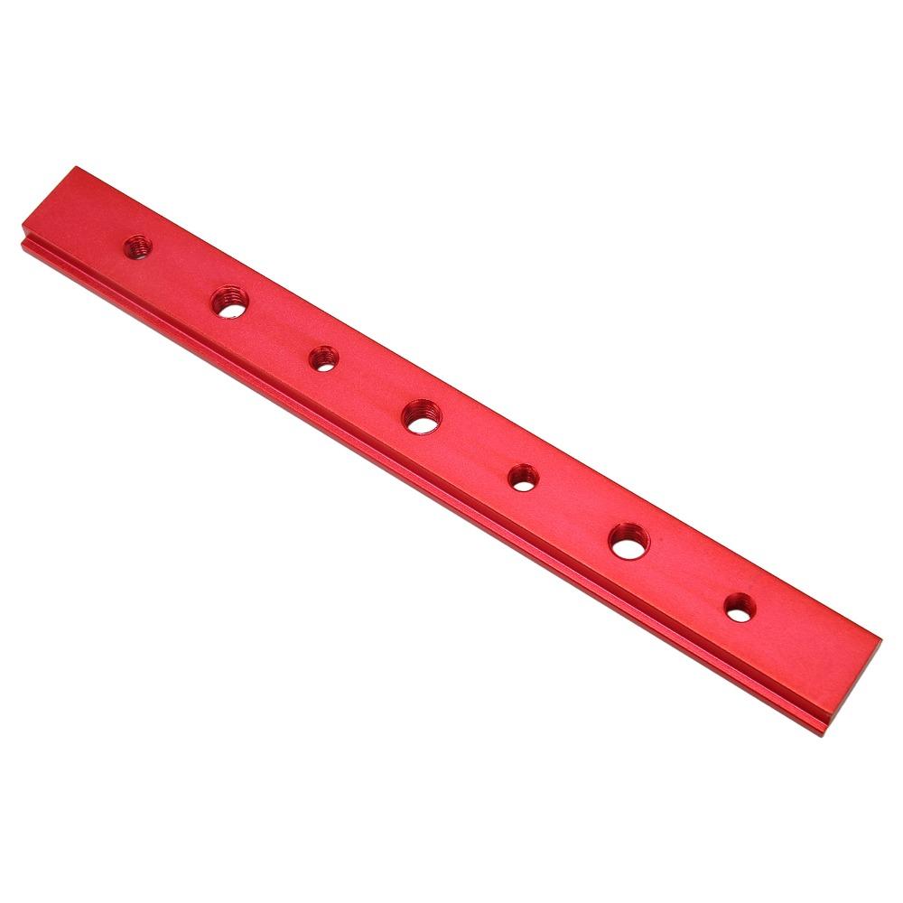 200mm Length T Track Jig Red Color Woodworking T Bar Miter Track Accessory Woodworking Projects