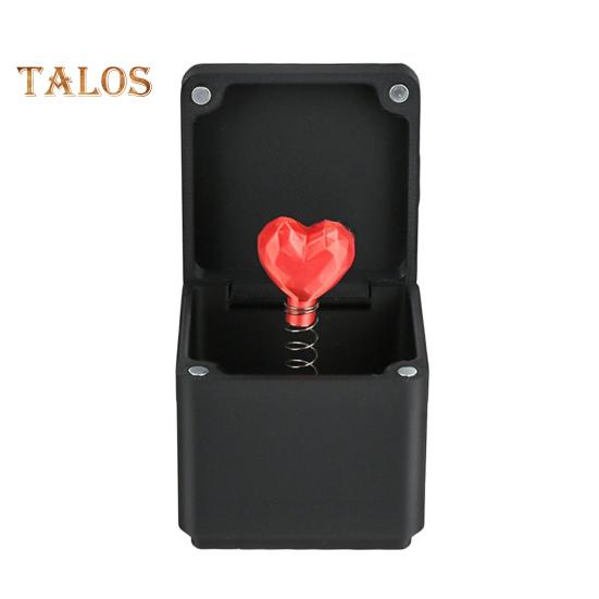 

Раскладная коробка с украшением в виде красной розы и красного сердечка в коробке, напечатанная на 3D-принтере с черепом из какашек внутри, подарок на Рождество, день рождения, День святого Валентина D