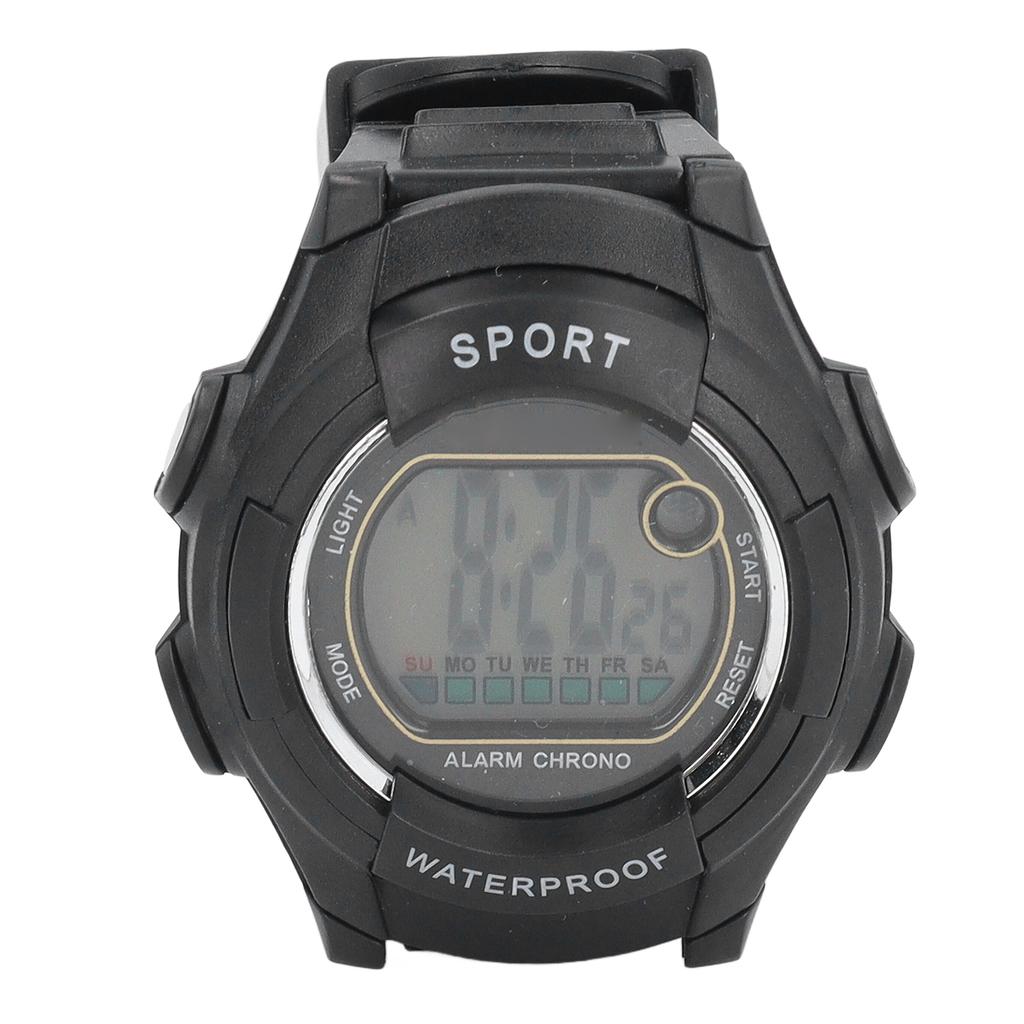 Sport Multifunktional 0M Wasserdicht Vintage Unisex LED Leuchtend Stoppuhr Wecker 12 Grad 24 Stunden Digitale Armbanduhr zum Laufen Klettern