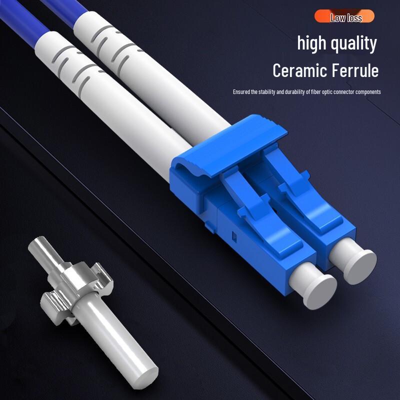 ZT-2KZ Armored Indoor Telecom Single Mode Duplex Fiber Optic Patch Cord