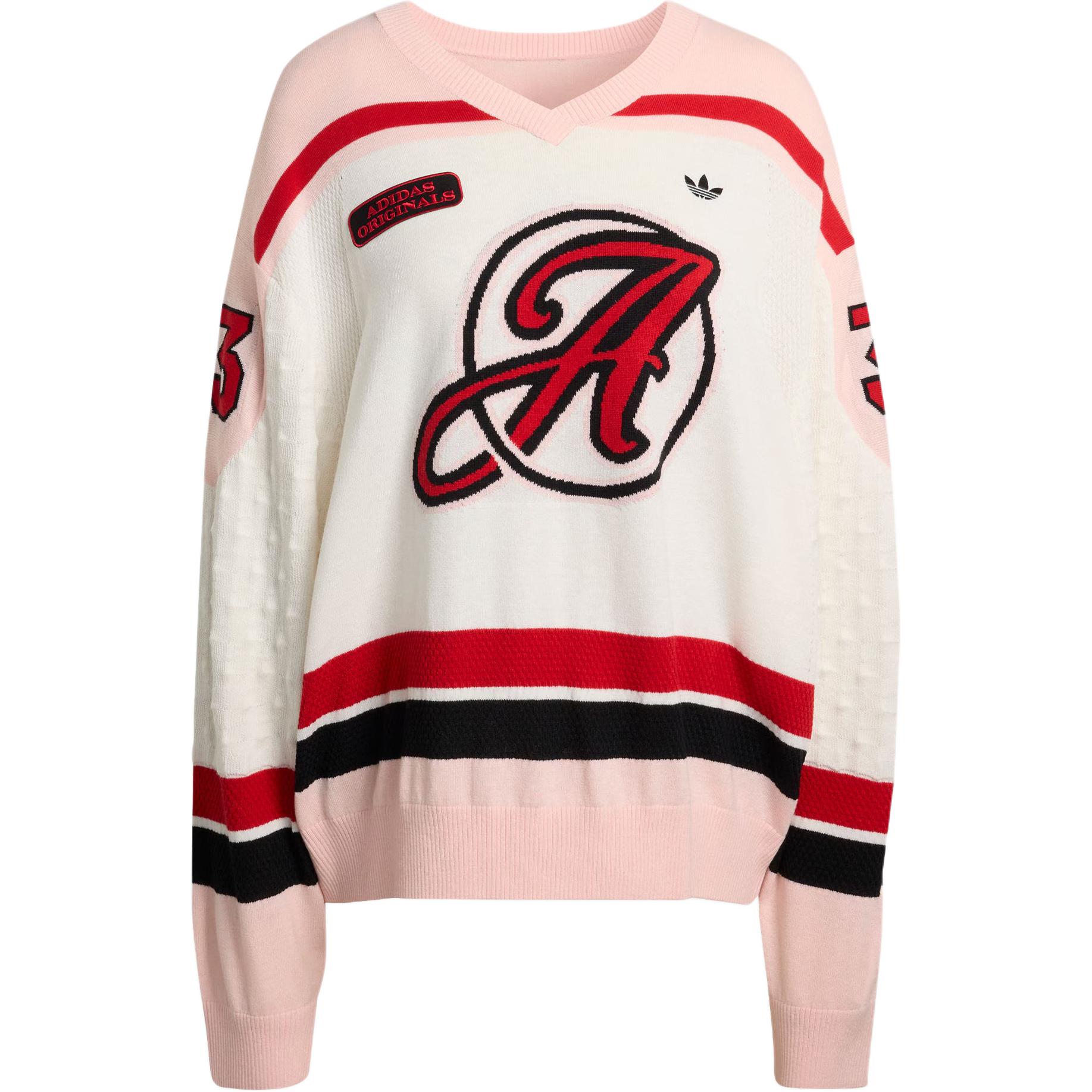 adidas Originals OS Sports Knit Jersey Pink White Women KS6458 2XS