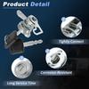 Upgraded Aluminum Alloy Tailgate Lock Cylinder with Keys for Nissan Frontier 2005-2021 Rear Trunk Liftgate Door Lock Cylinder Set Replace