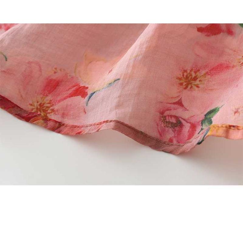 Personalized Diagonal Plate Button Printed Split Modified Dresses