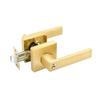 Square Three-pole Handle Lock Aluminum Zinc Zinc Alloy Interior Bedroom Burglar Lock  Bathroom
